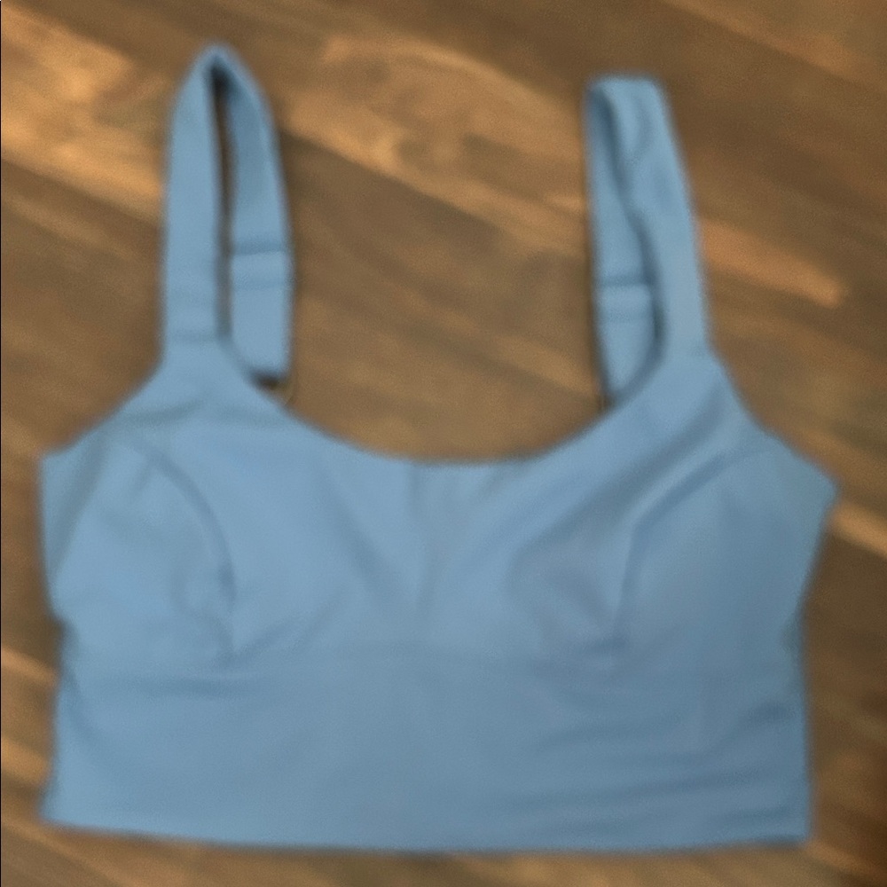 Noli Light Blue Cropped Yoga Tank